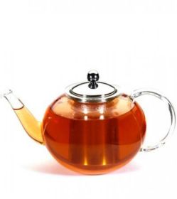 JOLIETTE Glass Teapot with Stainless Steel Infuser