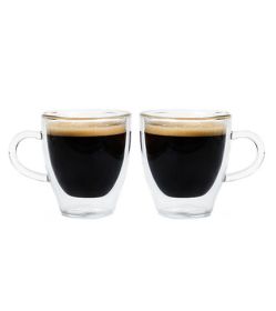 TURIN Espresso Cups (Set of 2) choose 70 ml or 140 ml (Cup Size: 140 ML)