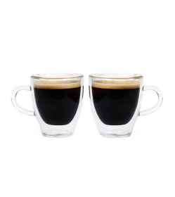 TURIN Espresso Cups (Set of 2) choose 70 ml or 140 ml (Cup Size: 70 ML)